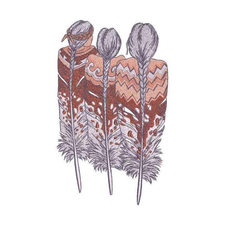 Three old Indians embroidery design - Embroidery Design