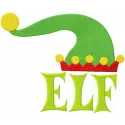 Festive Elf & Hat Stitching Pattern for Holiday Projects