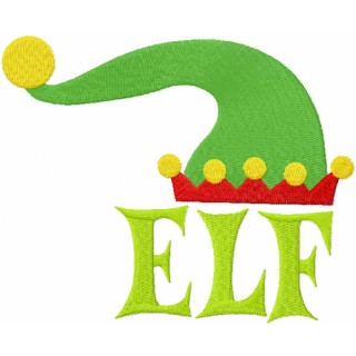 Elf and hat embroidery design - Embroidery Design