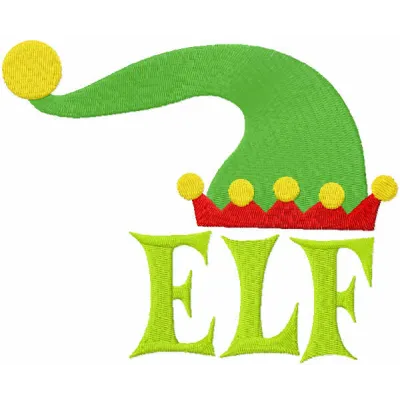Festive Elf & Hat Stitching Pattern for Holiday Projects