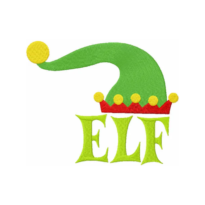 Festive Elf & Hat Stitching Pattern for Holiday Projects