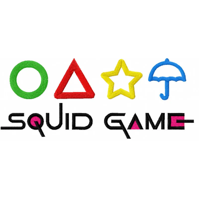 Squid Game Horizontal Stitching Pattern | Movie Fan Design