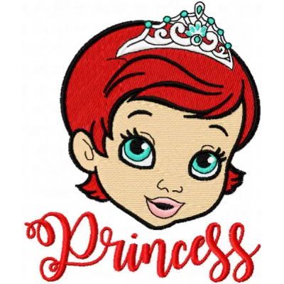 Royal Princess Face Stitching Pattern for Crafters