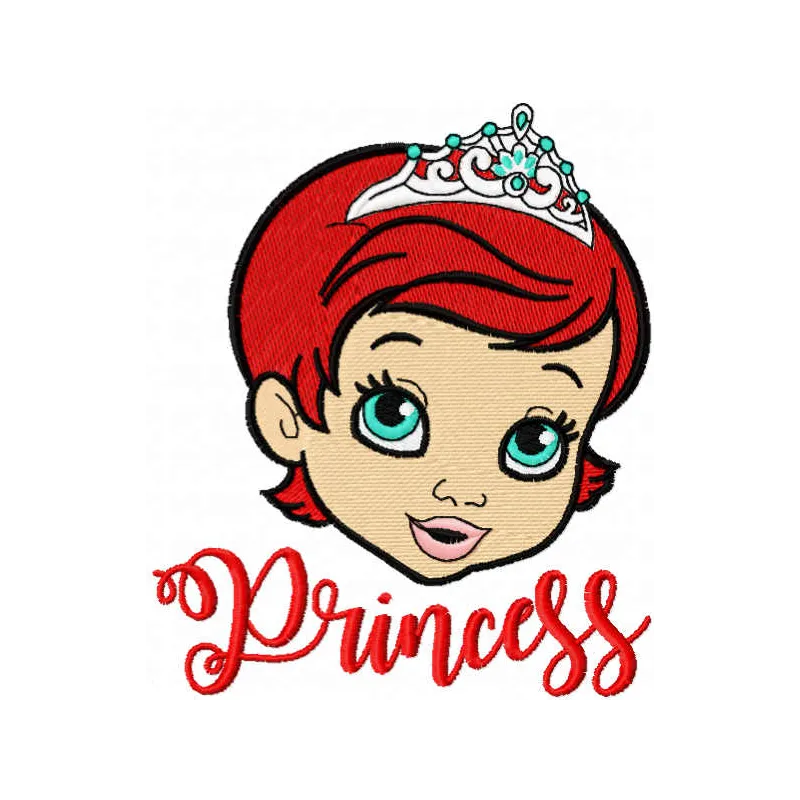 Royal Princess Face Stitching Pattern for Crafters