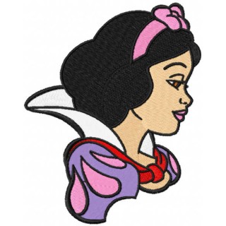Snow white loving time embroidery design - Embroidery Design