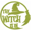 Witch Badge One Color Stitching Pattern