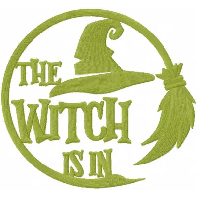 Witch Badge One Color Stitching Pattern
