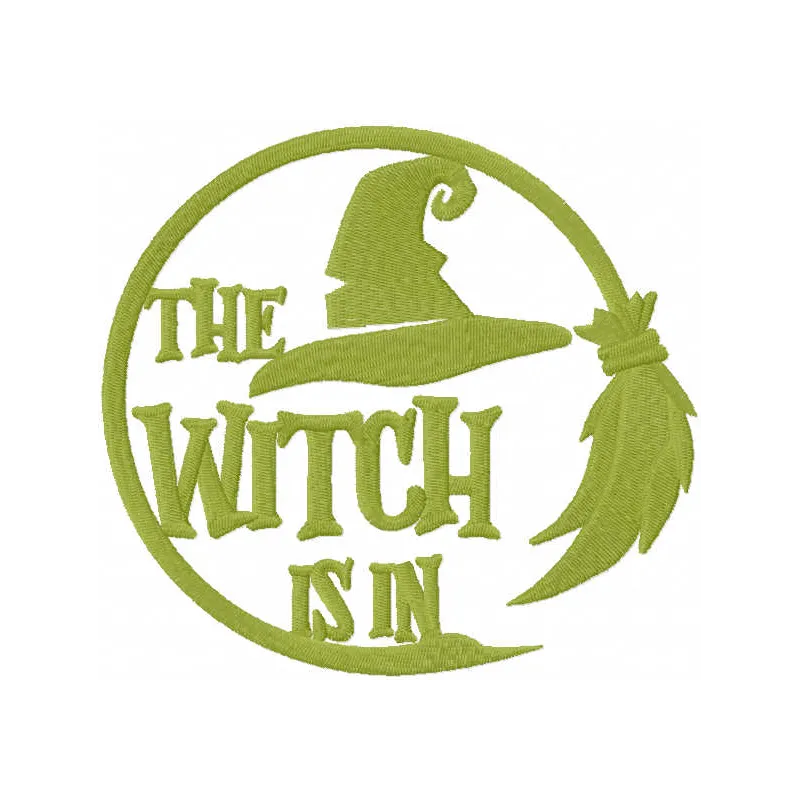 Witch Badge One Color Stitching Pattern