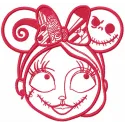 Sally Mouse Ears Stitching Pattern | Nightmare Before Chris…