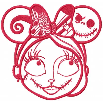 Sally Mouse Ears Stitching Pattern | Nightmare Before Chris…