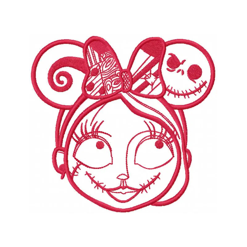 Sally Mouse Ears Stitching Pattern | Nightmare Before Chris…