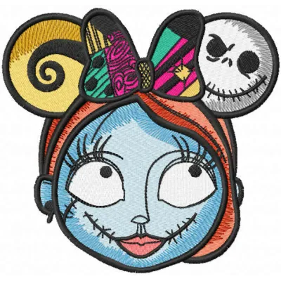 Sally Mouse Ears Stitching Pattern | Nightmare Before Chris…