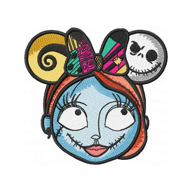 Sally Mouse Ears Stitching Pattern | Nightmare Before Chris…