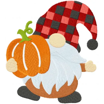 Charming Autumn Gnome & Pumpkin Stitching Pattern