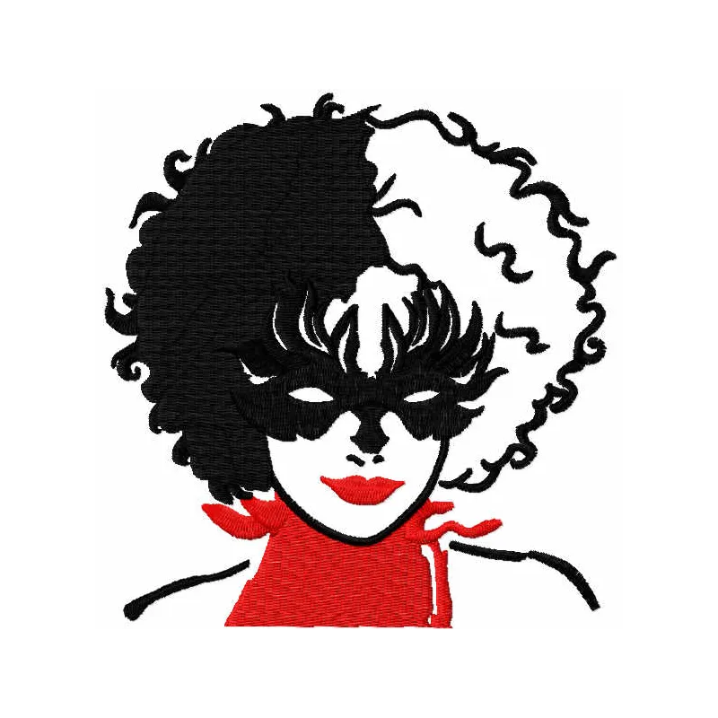 Cruella Fashion Mask Stitching Pattern | Villain Chic