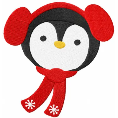 Penguin Winter Stitching Pattern for Holiday Crafts