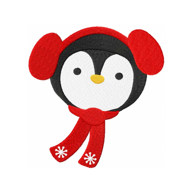 Penguin Winter Stitching Pattern for Holiday Crafts