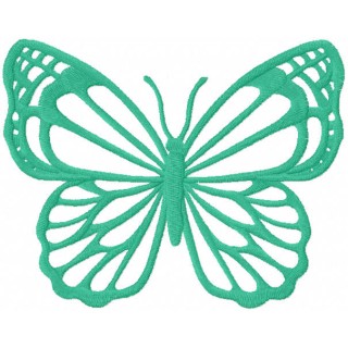 Ultramarine butterfly embroidery design - Embroidery Design