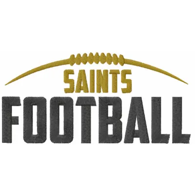 Saints Logo Stitching Pattern for Game Day Apparel