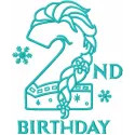 Frozen Second Birthday Stitching Pattern