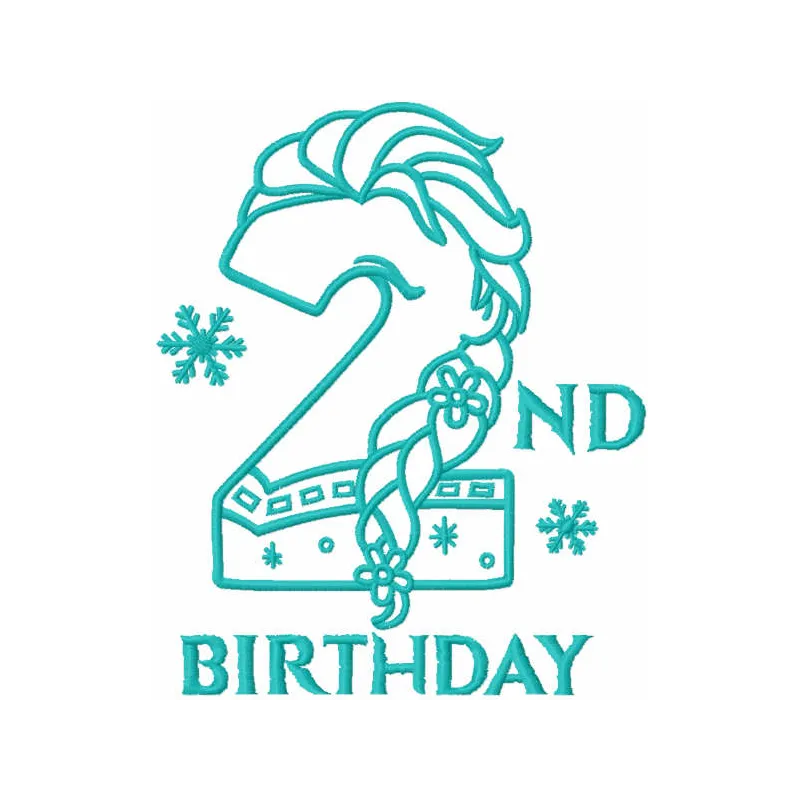 Frozen Second Birthday Stitching Pattern