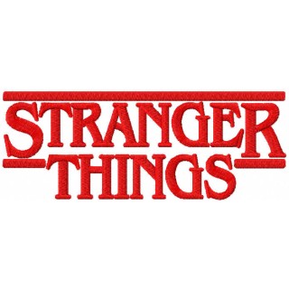 Stranger things movie logo embroidery design - Embroidery Design