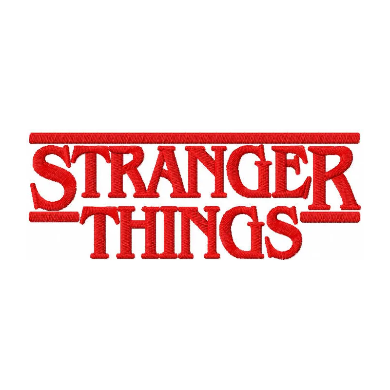 Stranger Things Logo Stitching Pattern for Fans