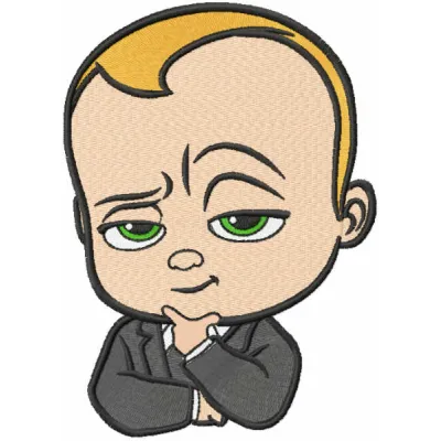 Thinking Boss Baby Stitching Pattern for Kids