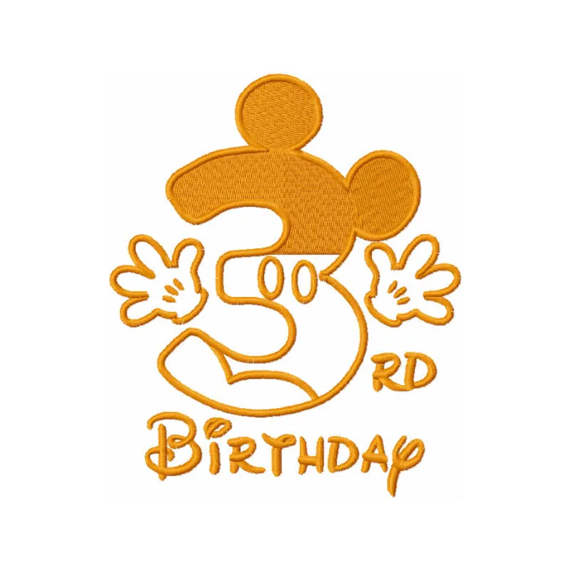 Whimsical Mickey Celebrates a Joyful Third Birthday