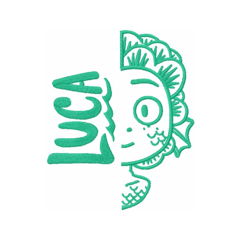 Luca Monster One Color Stitching Pattern