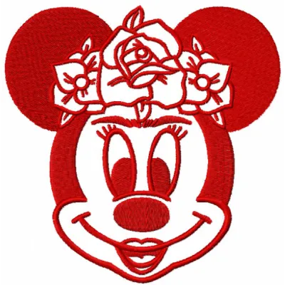 Minnie Frida Red Stitching Pattern for Disney Fans
