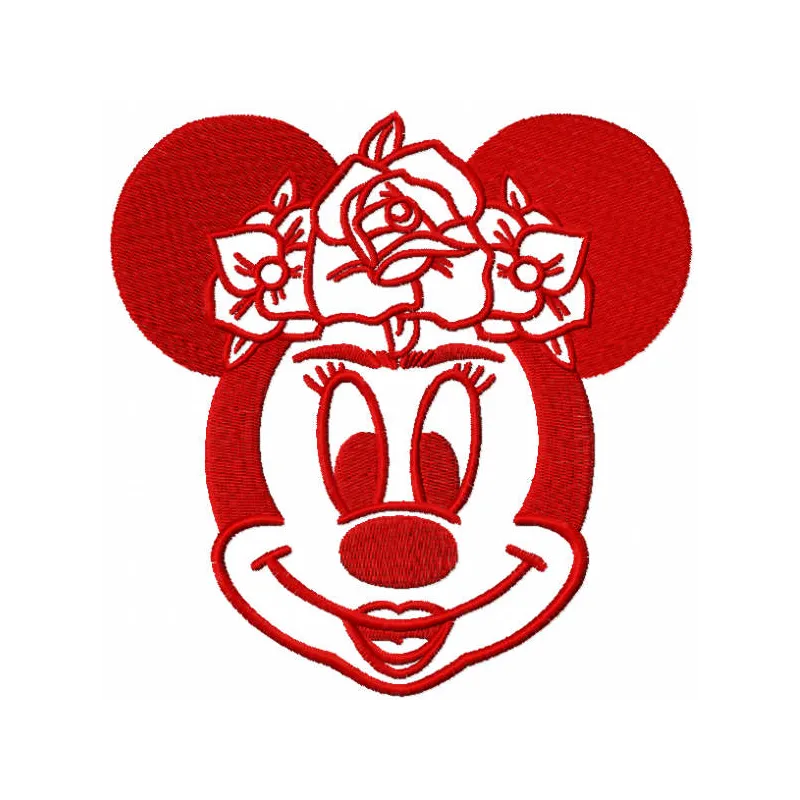 Minnie Frida Red Stitching Pattern for Disney Fans