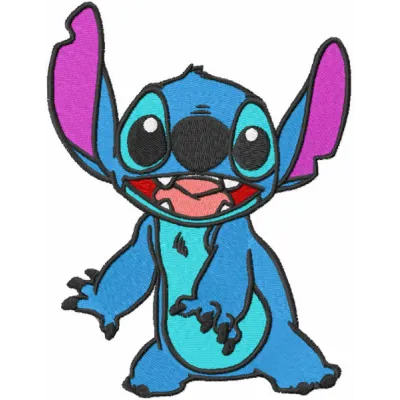 Stitch Surprised Expression Stitching Pattern