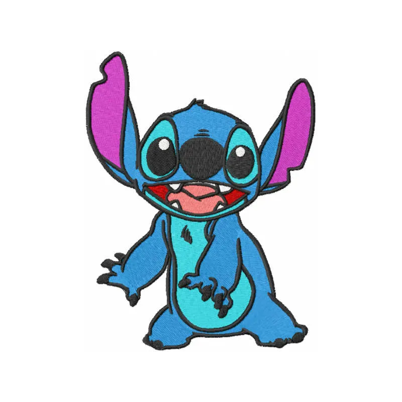 Stitch Surprised Expression Stitching Pattern