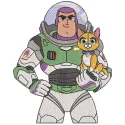 Buzz Lightyear & Cat Stitching Pattern | Toy Story Design