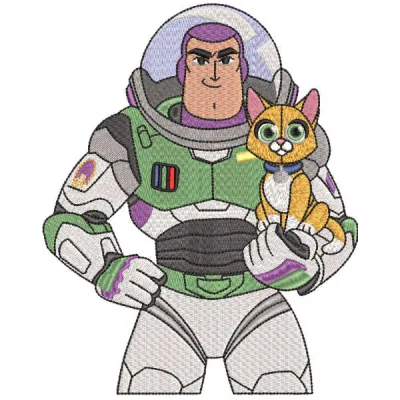 Buzz Lightyear & Cat Stitching Pattern | Toy Story Design