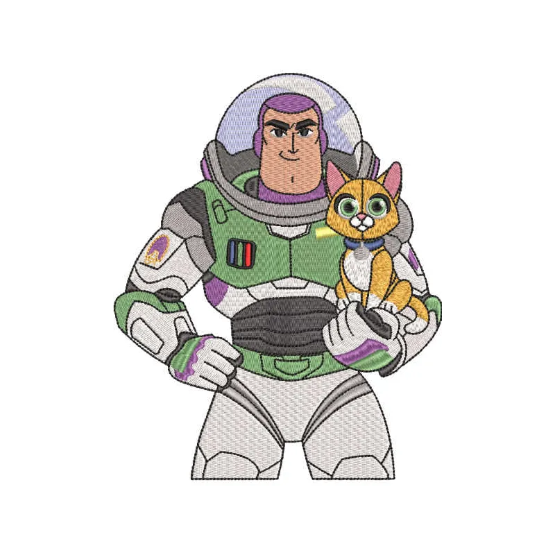 Buzz Lightyear & Cat Stitching Pattern | Toy Story Design