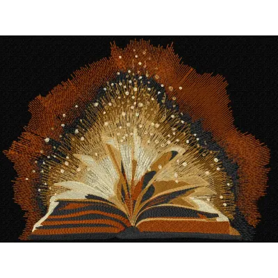 Enchanted Book Stitching Pattern for Fantasy Lovers