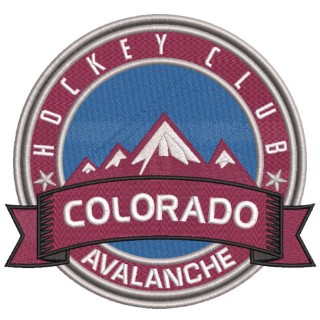 Hockey club colorado avalanche logo embroidery design - Embroidery Design
