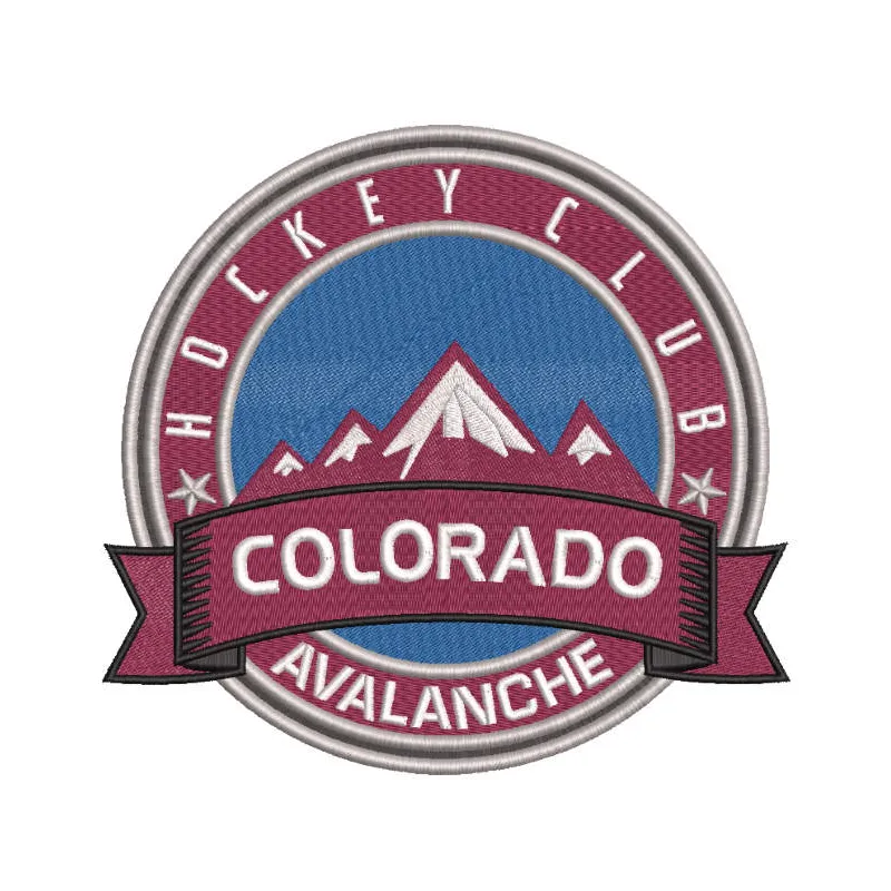 Colorado Avalanche Logo Stitching Pattern for Hockey Fans