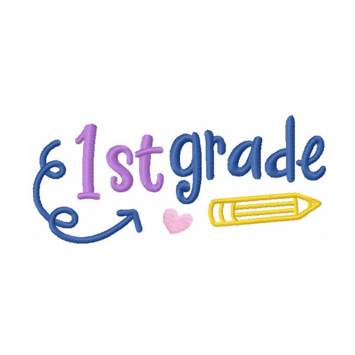 First grade embroidery design - Embroidery Design