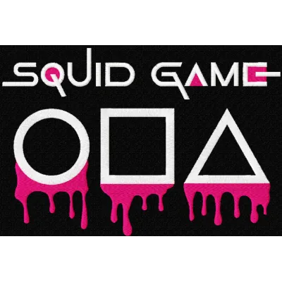 Squid Game Black Variant Stitching Pattern