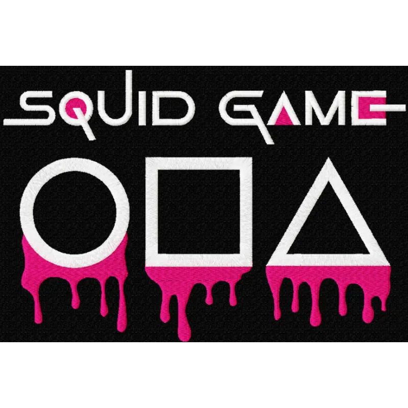 Squid Game Black Variant Stitching Pattern
