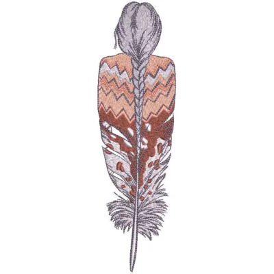Feather Poncho Stitching Pattern | Native American Design