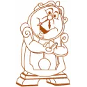 Cogsworth Clock Stitching Pattern | Enchanted Tale Design