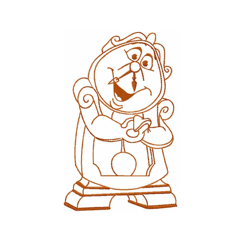 Cogsworth Clock Stitching Pattern | Enchanted Tale Design