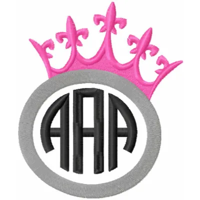 Monogram Princess Stitching Pattern for Kids