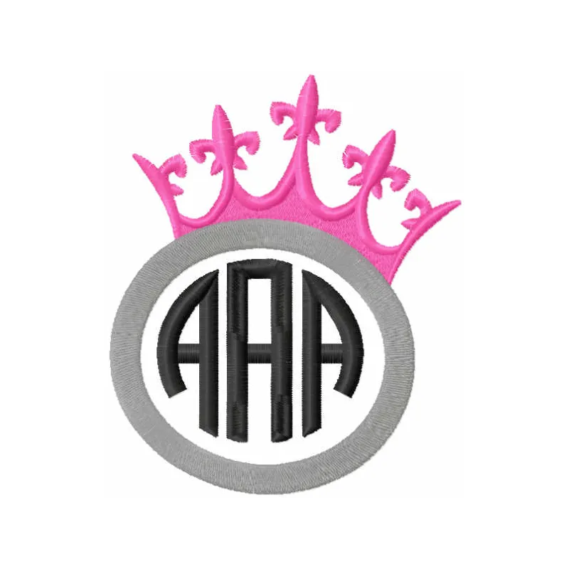 Monogram Princess Stitching Pattern for Kids