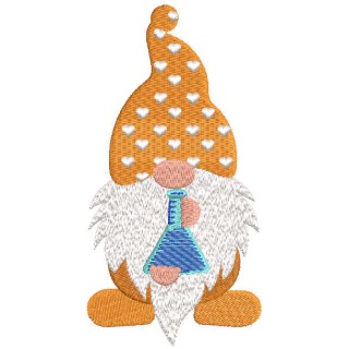 Dwarf chemist embroidery design - Embroidery Design