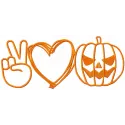 Spooky Halloween Symbols Stitching Pattern